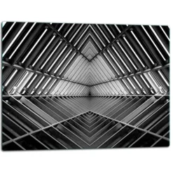 Mad- & Drikkeskabeloner>SKÆREBRÆT I GLAS 52x40 GRÅ TUNNEL