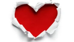 Skærebrætter>SKÆREBRÆT I GLAS 52x30 HJERTE