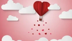 Skeer & Skovle>SKÆREBRÆT I GLAS 52x30 HJERTE