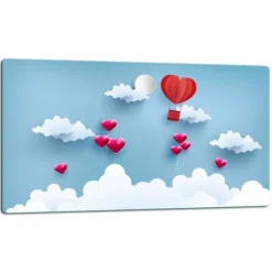 SKÆREBRÆT I GLAS 52x30 HJERTE Sale