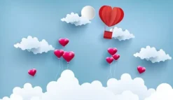 SKÆREBRÆT I GLAS 52x30 HJERTE Sale