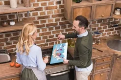 SKÆREBRÆT I GLAS 52x30 HJERTE Sale