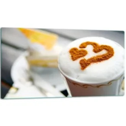 Skeer & Skovle>SKÆREBRÆT I GLAS 52x30 KAFFE