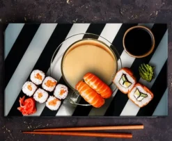 SKÆREBRÆT I GLAS 52x30 KAFFE Discount