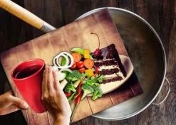 SKÆREBRÆT I GLAS 52x40 KAGE New