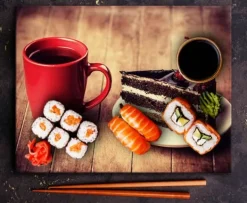 SKÆREBRÆT I GLAS 52x40 KAGE New