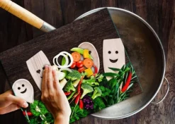 SKÆREBRÆT I GLAS 52x40 KØKKEN Discount