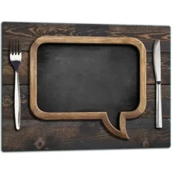 SKÆREBRÆT I GLAS 52x40 KØKKEN Outlet