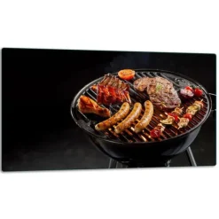 Skærebrætter>SKÆREBRÆT I GLAS 52x30 MAD