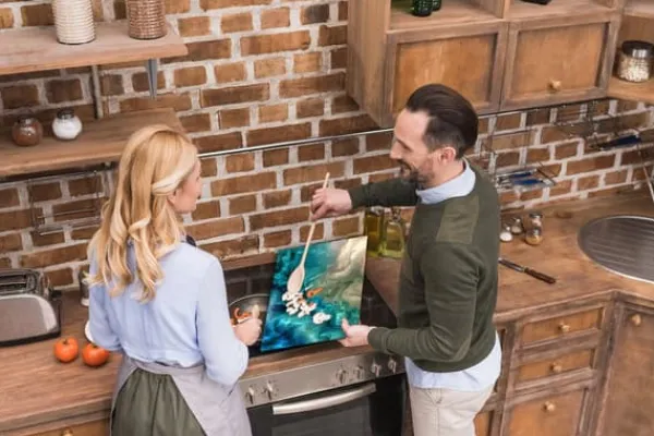 Ismaskine>SKÆREBRÆT I GLAS 52x40 MARMOR