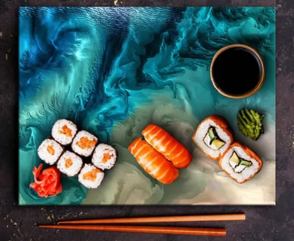 Ismaskine>SKÆREBRÆT I GLAS 52x40 MARMOR