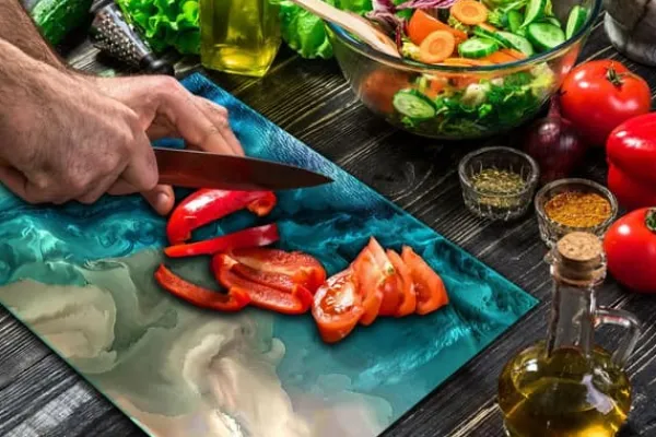 Ismaskine>SKÆREBRÆT I GLAS 52x40 MARMOR