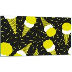 Skeer & Skovle>SKÆREBRÆT I GLAS 52x30 MØNSTER