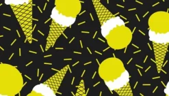 Skeer & Skovle>SKÆREBRÆT I GLAS 52x30 MØNSTER