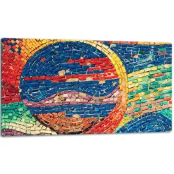 Skeer & Skovle>SKÆREBRÆT I GLAS 52x30 MOSAIK