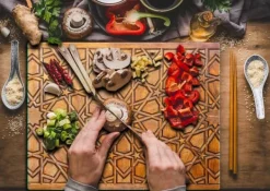 SKÆREBRÆT I GLAS 52x40 MOSAIK Best