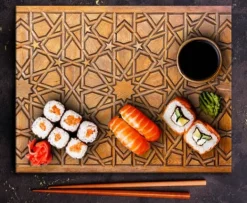 SKÆREBRÆT I GLAS 52x40 MOSAIK Best