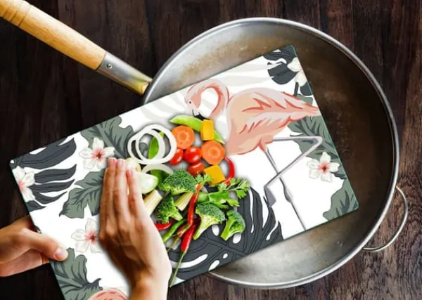 SKÆREBRÆT I GLAS 52x30 NATUR Sale