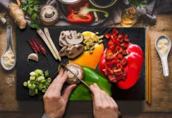 SKÆREBRÆT I GLAS 52x30 PEBERFRUGTER Outlet