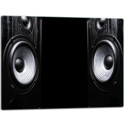 Bordskånere Til Glas>SKÆREBRÆT I GLAS 52X40 SORT