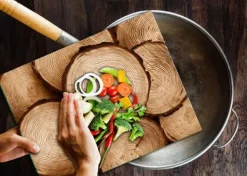 SKÆREBRÆT I GLAS 52x40 TRÆ Clearance