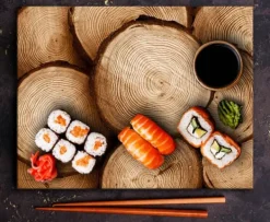 SKÆREBRÆT I GLAS 52x40 TRÆ Clearance