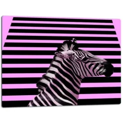 SKÆREBRÆT I GLAS 52x40 ZEBRA Hot