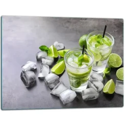 SKÆREBRÆT I GLASPLADE 52x40 DRIKKEVARE Best