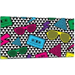 SKÆREBRÆT I GLASPLADE 52x30 POP ART Online