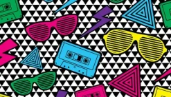 SKÆREBRÆT I GLASPLADE 52x30 POP ART Online