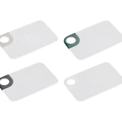 Skærebræt i plast 23 cm - Hvid Clearance