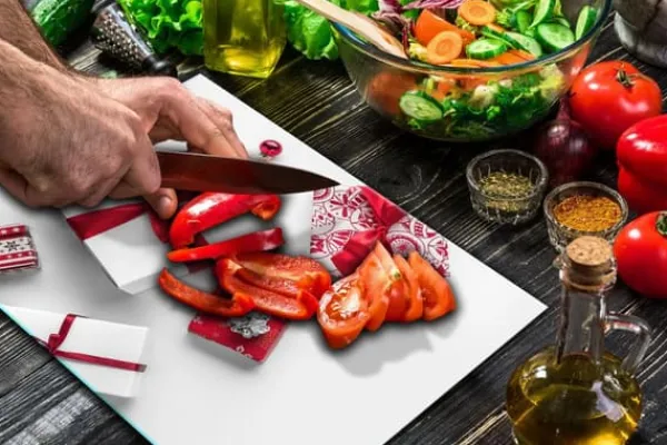 SKÆREBRÆT MED GLAS 52x40 GAVE Discount