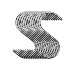 S-kroge i rustfrit stål, 10-pak Clearance