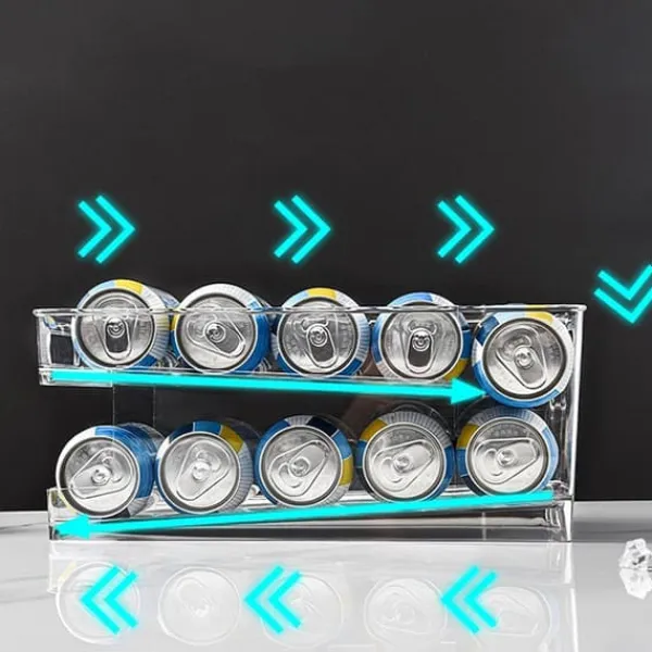 Beholdere Til Madopbevaring>Smart dåseopbevaring til køleskabet