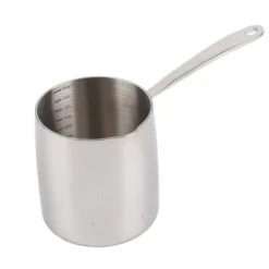 Smørvarmerpotte med hurtig varmeledning, tre lag, rustfrit stål smørvarmer med præcis skala, hul 900 ml New