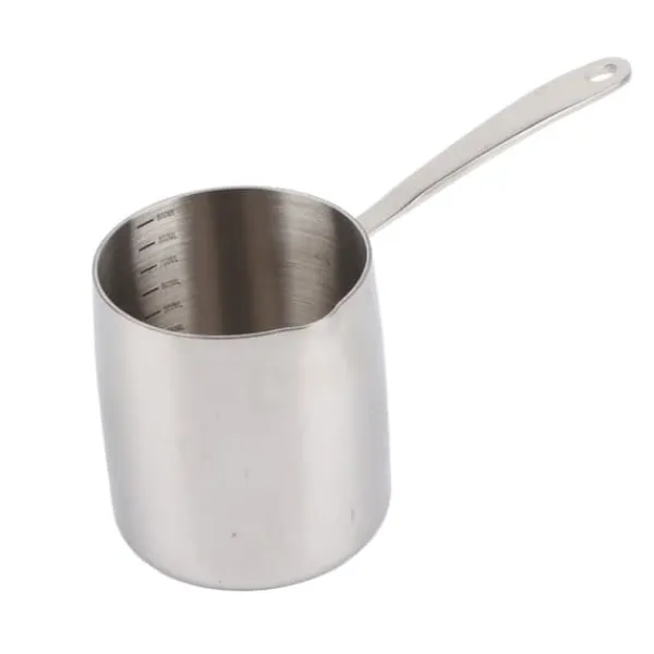 Smørvarmerpotte med hurtig varmeledning, tre lag, rustfrit stål smørvarmer med præcis skala, hul 900 ml New