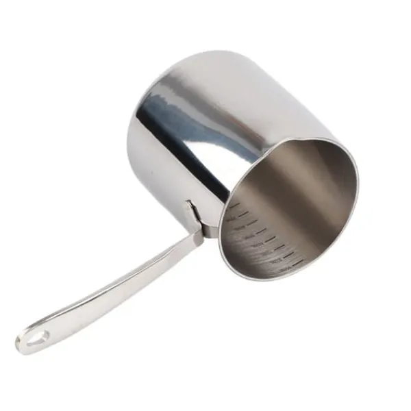 Smørvarmerpotte med hurtig varmeledning, tre lag, rustfrit stål smørvarmer med præcis skala, hul 900 ml New