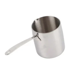 Smørvarmerpotte med hurtig varmeledning, tre lag, rustfrit stål smørvarmer med præcis skala, hul 900 ml New