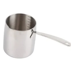 Smørvarmerpotte med hurtig varmeledning, tre lag, rustfrit stål smørvarmer med præcis skala, hul 900 ml New