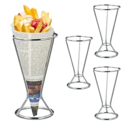 Tilbehør Til Madservering>Snackholder-sæt, 16x9,5 cm, Sølv