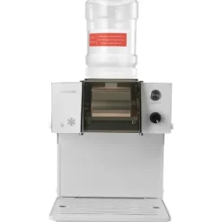 Snefnug-ismaskine - Elektrisk Ismaskine - Kapacitet 60 kg/24 t - Rustfri Stålklinge - Tank 1,8 l - Hurtig Forkøling 90 s - Til Hjem og Små Fester Discount