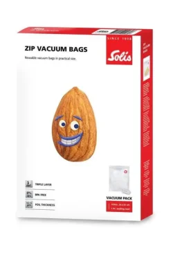 Madopbevaringsposer>SOLIS Zip Vakuumposer - 26 x 35 cm x 10 stk. Transparente