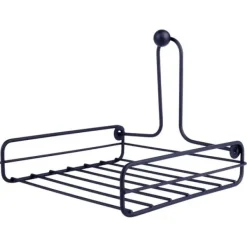 Sort metal servietholder 19x19,5 cm Hot