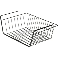 Sort metalkurv til underhylde 40,5x26,5x14,5 cm Outlet