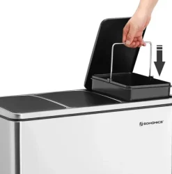 Sorteringskärl - Pedalhink 3 fack 54 Litre (3 x 18 L) Best