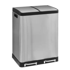 Sorteringsspand med 2 rum - Rustfrit stål Online