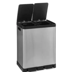 Sorteringsspand med 2 rum - Rustfrit stål Online