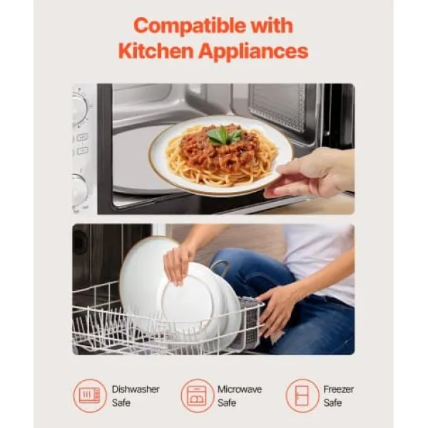 Tallerkener & Bordservicer>Spisestel, 18-dele keramik, 27x2,5x21 cm, elfenben, ridsefast