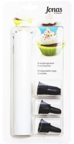 Jonas of Sweden Sprøjteposer>Spritspåse 10 st med 3 tyllar/munstycken