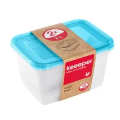 Beholdere Til Madopbevaring>Sæt med 2 Fredo Fresh 2 l Keeper-beholdere